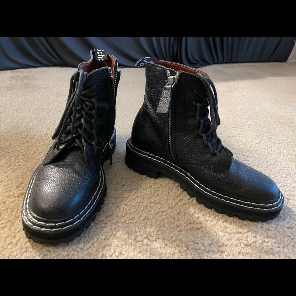 Leather boots